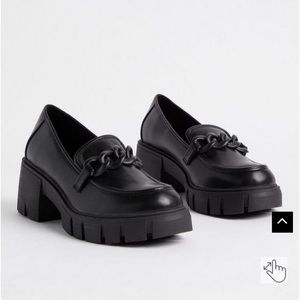 Torrid Chunky Loafer Black Size 9 WW (Wide Width)
